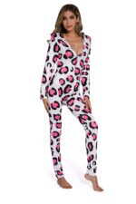 Leopard-Sexy women long sleeve leopard  pajamas suit - Celino Corp.