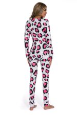 Leopard-Sexy women long sleeve leopard  pajamas suit - Celino Corp.