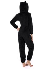 Black-Plus Size Winter Hooded Sleepwear for women - Image 4