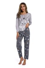Autumn Cartoon Pattern Women Home Clothes Suit