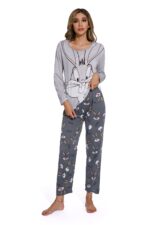 Autumn Cartoon Pattern Women Home Clothes Suit - Image 5