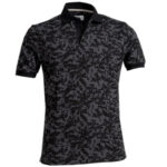 Grey and Black Mens Slim Fit Polo Shirts - 100% Soft Cotton - Tailored Comfortable Fit