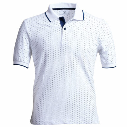 White Mens Slim Fit Polo Shirts - 100% Soft Cotton - Tailored Comfortable Fit