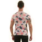 Gray Beige Laves Hawaiian European Made Premium Quality T-Shirt - Crew Neck Short Sleeve T-Shirts - Image 4