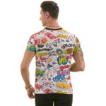 Colorful Cartoon Printed European Made Premium Quality T-Shirt - Crew Neck Short Sleeve T-Shirts - Image 4