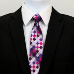 Celino Men's Being Blue Check Silk Neck tie neckties Premium Turkey Made - Celino Corp.