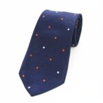 Celino Blue Dots 100% Woven Silk Tie for Men Necktie Premium Turkey Made - Image 2