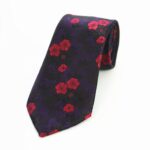 Celino Black Colorful Floral 100% Woven Silk Tie for Men Necktie Turkey Made - Image 2
