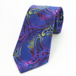 Celino Multi Color Paisley 100% Woven Silk Men's Tie Necktie Premium Turkey Made - Image 2