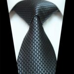 Celino Gold Circles 100% Woven Silk Tie for Men Necktie Premium Turkey Made