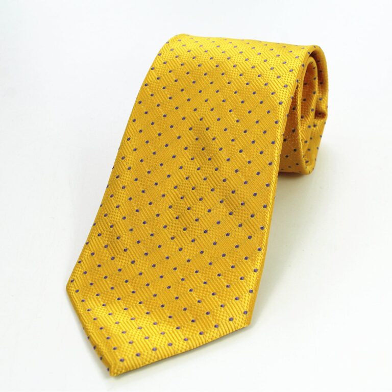 Celino Metalic Yellow Purple 100% Woven Silk Tie for Men Necktie Turkey Made - Celino Corp.