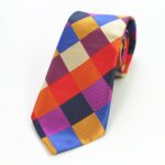 Celino Men's Neck Tie Premium European Made with Gift Box[Colorful Check] - Image 2