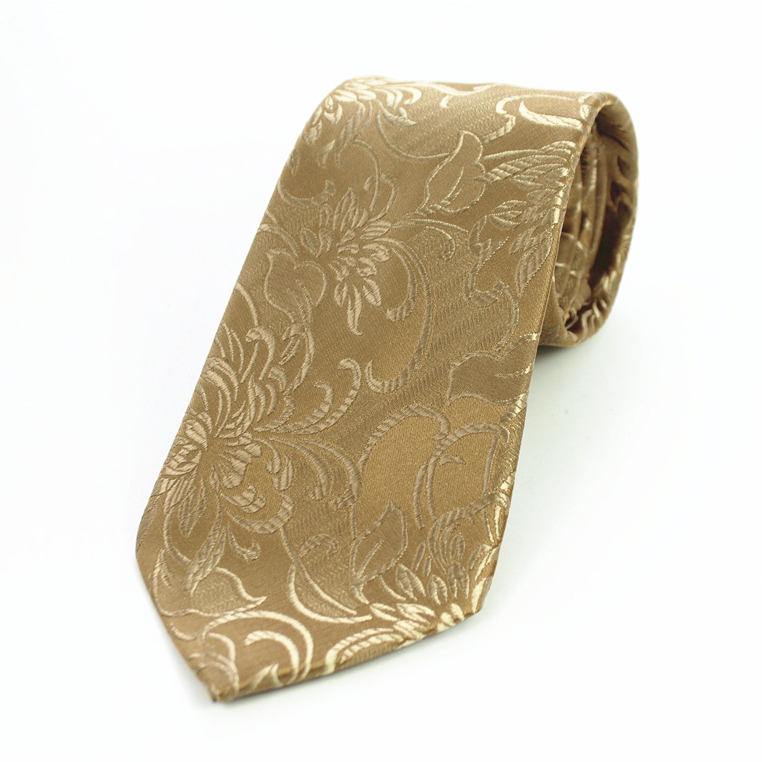 CENT309_2 Celino Men's Golden Paisley Silk Multi Color Neck tie neckties Premium Turkey Made - Image 1