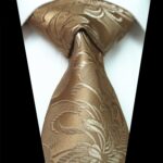 Celino Men's Neck Tie Premium European Made with Gift Box[Gold Floral] - Celino Corp.