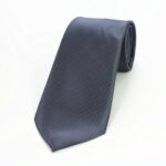 Celino Solid Grey 100% Woven Silk Tie for Men Necktie Premium Turkey Made - Image 2