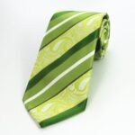 Celino Men's Green Paisley Silk Multi Color Neck tie neckties Premium Turkey Made - Image 2