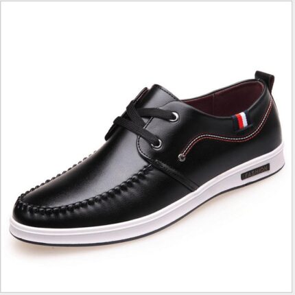 Black Mens Premium Leather Designer Dress Shoes - Perfect for Formal & Casual Wear