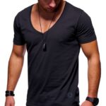 Dark Grey Soft Cotton Slim Fit T-Shirts for Men - O Neck Short Sleeve Tee Shirts