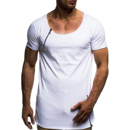 White Soft Cotton Slim Fit T-Shirts for Men - O Neck Short Sleeve Tee Shirts - Celino Corp.