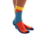 Celino Soft Yellow Orange Blue Socks for Men, European Made, One Size Fits All - Celino Corp.
