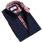Short Sleeve Button up Shirts for Men - Tailored Slim Fit Cotton Dress Shirts