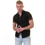 Short Sleeve Button up Shirts for Men - Tailored Slim Fit Cotton Dress Shirts - Image 2