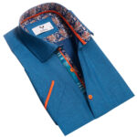 Short Sleeve Button up Shirts for Men - Tailored Slim Fit Cotton Dress Shirts