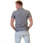 Light Grey Short Sleeve Button up Shirts for Men - Tailored Slim Fit Cotton Dress Shirts - Image 5
