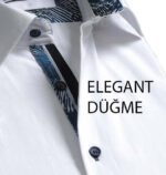 White Solid Short Sleeve Button up Shirts for Men - Tailored Slim Fit Cotton Dress Shirts - Image 3