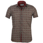 Multi Color Short Sleeve Button up Shirts for Men - Tailored Slim Fit Cotton Dress Shirts - Image 2