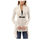 Celino Women's Tan Long Sleeve V Neck Full Collar Sweater - Celino Corp.