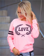 Celino Women's Pink Long Sleeve Round Neck T-Shirt Sweater - Image 2