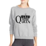 Celino Women's Gray Long Sleeve Round Neck T-Shirt Sweater - Celino Corp.