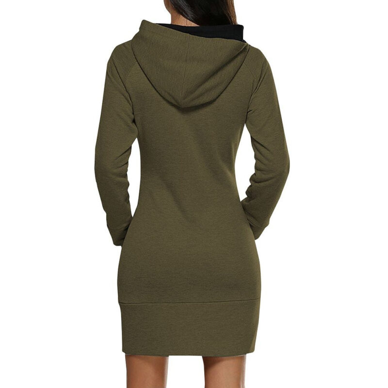Celino Women's Green Long Sleeve Round Collar Hoodie T-Shirt Sweater - Celino Corp.