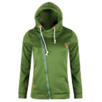 Celino Women's Lime Green Long Sleeve Round Collar Hoodie T-Shirt Sweater - Celino Corp.