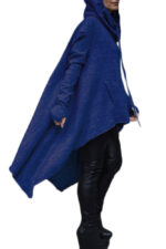 Celino Women's Blue Long Sleeve O Neck Full Collar Sweater - Image 4