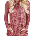 Women's Fashion Long Sleeve Round Collar Hoodie T-Shirt Tops Sweater