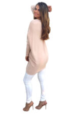 Celino Women's Peach Sexy Long Sleeve V Neck Autumn Knitted Tops Sweater - Image 7