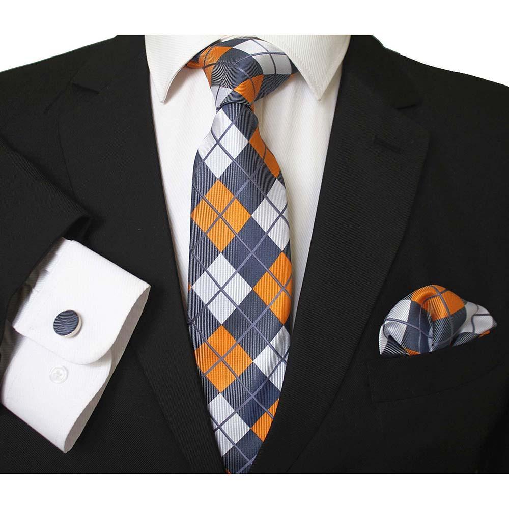 CET020_1 Textured Multi Color Designer Silk Floral Necktie with Matching Cufflinks & Pocket Square Set for Men - Celino Corp.