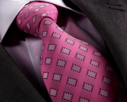 Designer Silk Floral Necktie with Matching Cufflinks & Pocket Square Set for Men