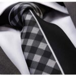 Designer Silk Floral Necktie with Matching Cufflinks & Pocket Square Set for Men