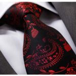 Designer Silk Floral Necktie with Matching Cufflinks & Pocket Square Set for Men - Celino Corp.