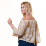 Celino European Made Casual Tops 3/4 Sleeve Off Shoulder Blouse for Women - Image 3