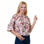 Celino European Made Floral Off Shoulder Blouse Shirt Tops for Women - Image 2