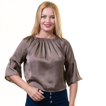 Celino European Made Casual Tops 3/4 Sleeve Off Shoulder Blouse for Women