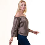 Celino European Made Casual Tops 3/4 Sleeve Off Shoulder Blouse for Women - Image 3