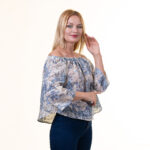 Celino European Made Floral Off Shoulder Blouse Shirt Tops for Women[ - Image 3