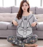 Autumn Cartoon Pattern Women Home Clothes Suit - Image 2