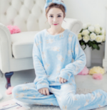 Blue 2 Piece Cartoon Printed Sleepwear set - Celino Corp.