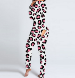 Leopard-Sexy women long sleeve leopard  pajamas suit - Celino Corp.